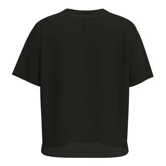 Selected Femme SlfTenny SS Boxy O-Neck Tee Black